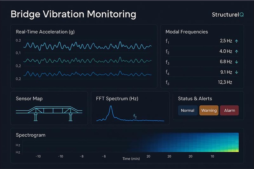 SaaS IoT Structural Health Monitoring product for bridges