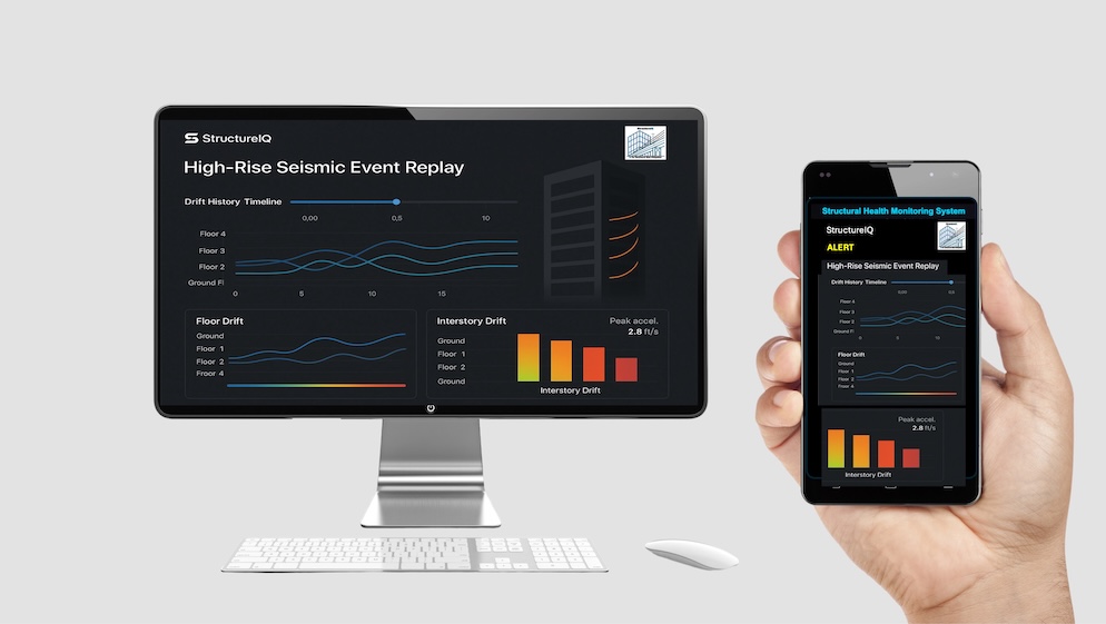 SaaS IoT Structural Health Monitoring product for SHM building monitoring