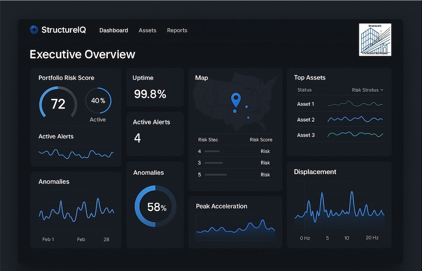 SaaS IoT Structural Health Monitoring product for insurance risk